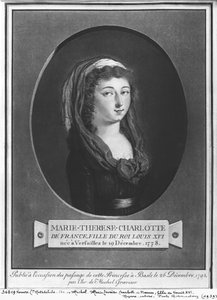 Marie-Therese-Charlotte de França (1778-1851) com dezessete anos